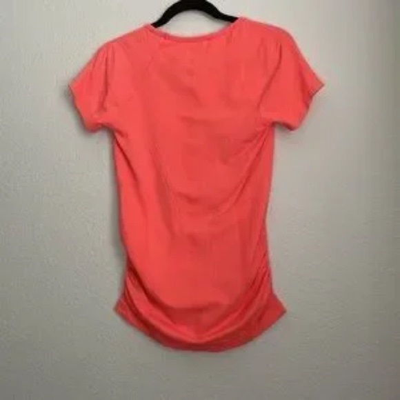 Athleta Fast Track Short Sleeve Tee | Color: Bright Coral size L - Picture 2 of 4